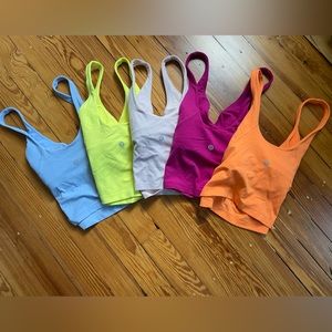 Lot of Lululemon Align Tank Tops